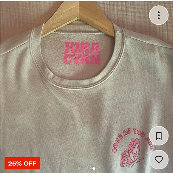 Kian Cyra Off White Crewneck “Come as you are” - M - Picture 3 of 3